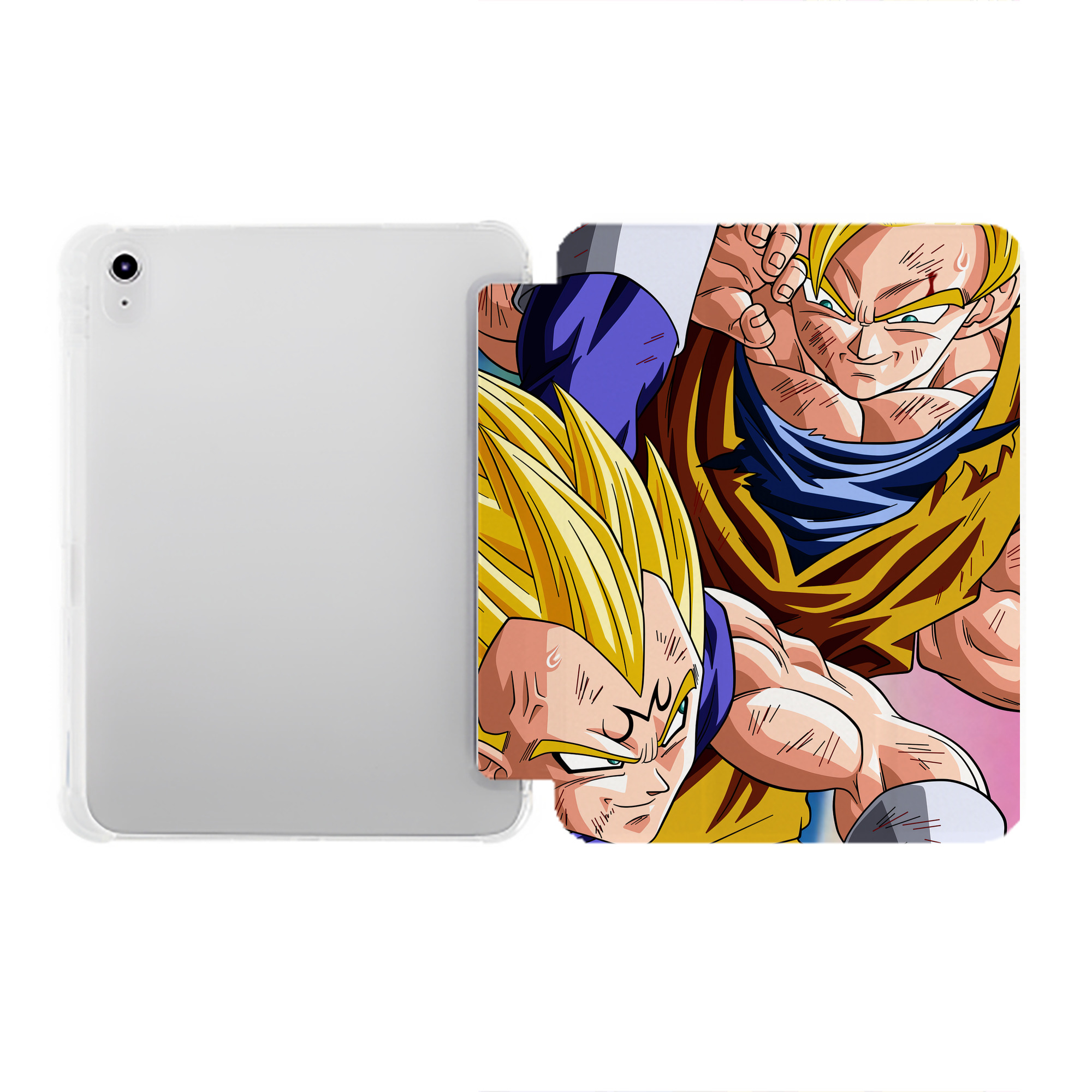 （画像用） ドラゴンボール DRAGON BALL IPad ケース ペン収納付き 三つ折りスタンド PUレザー×シリコン 対応機種9.5/10.5/10.9インチ